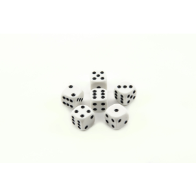 Hrací kostky 13x13mm společenská hra 6ks v krabičci