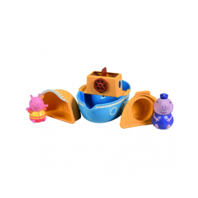 Prasátko Peppa Pig s dědečkem na lodi
