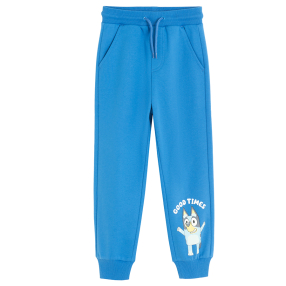Sportovní kalhoty s potiskem Bluey- modré