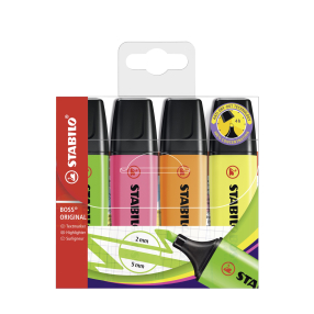 STABILO BOSS ORIGINAL 4 ks Pouzdro
