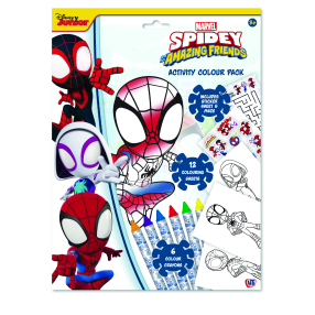 Spidey pracovní listy s barvami
