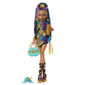 Panenka Monster High monsterka Nefera s mazlíčkem 