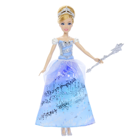 Panenka Disney Princess Popelka se svítícími šaty a zvuky